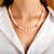 Collar en plata con Ópalo rosa