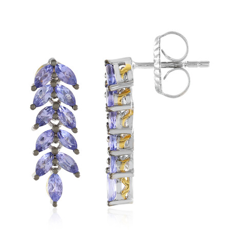 Orecchini in argento con Tanzanite (Gems en Vogue)