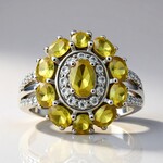 Anello in argento con Sfene