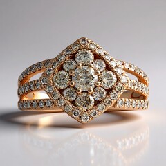 Anello in oro con Diamante Rose de France VS1 di Argyle (Annette)