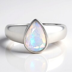 Anello in argento con Opale di Welo
