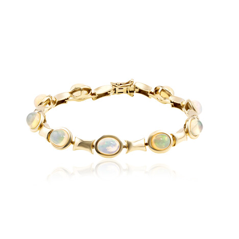 Bracciale in oro con Opale di Welo AAA (CUSTODANA)