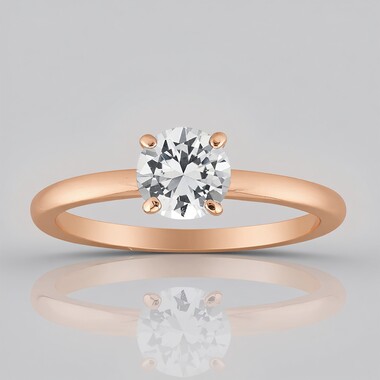 White Topaz Silver Ring