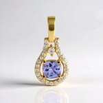 Ciondolo in argento con Tanzanite