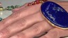 Zilveren halsketting met een lapis lazuli (Adela Silber)