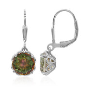 Orecchini in argento con Quarzo Mistico Verde
