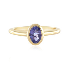 Zilveren ring met een tanzaniet (Adela Silber)