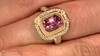 Gouden ring met een Nigeriaanse roze toermalijn (de Melo)