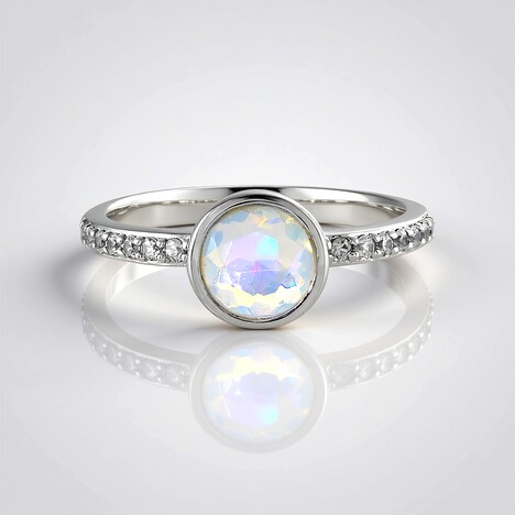 Anello in argento con Opale di Welo