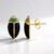 Boucles d'oreilles en argent et Onyx noir