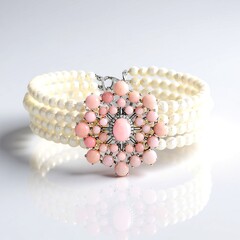 Bracciale in argento con Opale Rosa (de Melo Essence)