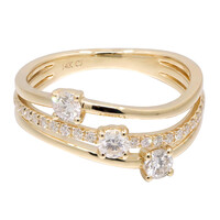14K SI1 (H) Diamond Gold Ring (CIRARI)