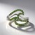 Anello in argento con Diopside Russo