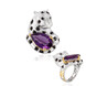 Amethyst-Silberring (Gems en Vogue)
