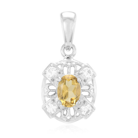 Ciondolo in argento con Quarzo Champagne