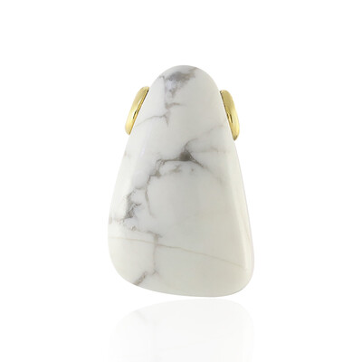 Ciondolo in argento con Howlite (MONOSONO COLLECTION)
