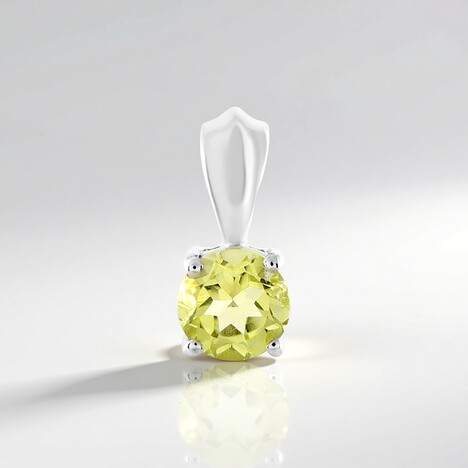 Ciondolo in argento con Quarzo Ouro Verde