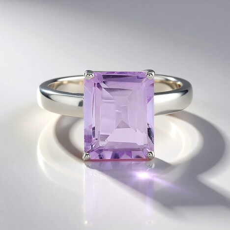 Anello in argento con Ametista Rose de France