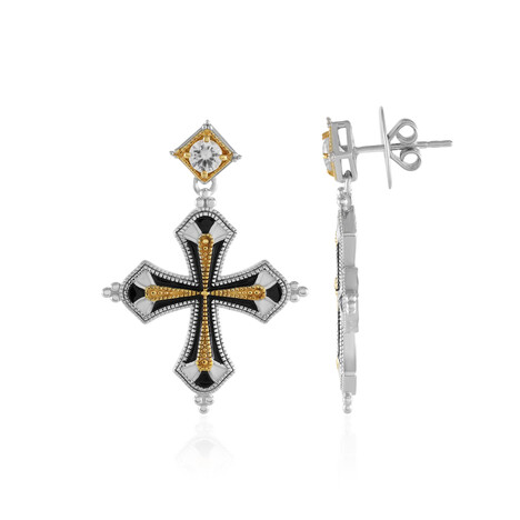 Orecchini in argento con Zircone (Dallas Prince Designs)