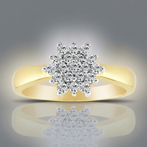 Anello in oro con Diamante VVS1 (G) (Annette)