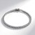 Bracciale in argento con Topazio Bianco