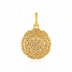 Pendentif en or et Diamant champagne I2 (de Melo Gold)