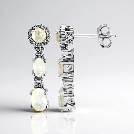 Orecchini in argento con Opale di Welo