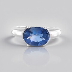Bague en argent et Fluorite à couleur changeante