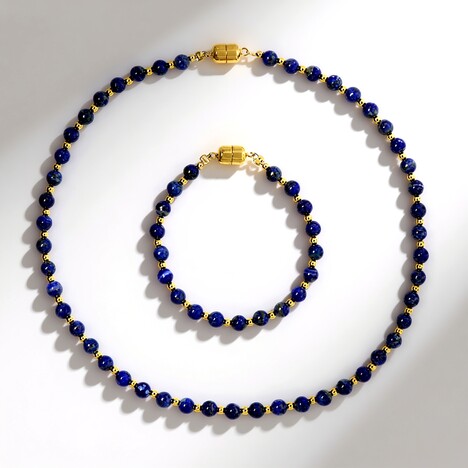 Parure in argento con Lapislazzuli (Riya)