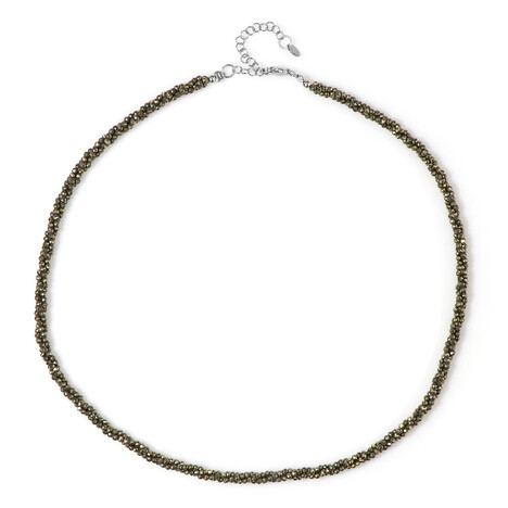 Collier en argent et Pyrite