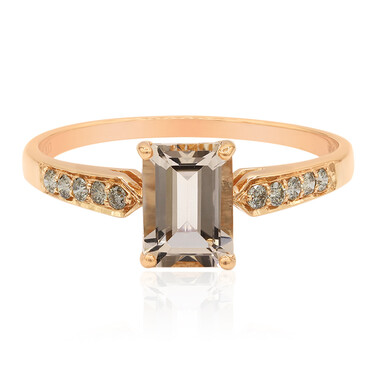 Anello in oro con Morganite (Annette)