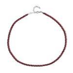 Collier en argent et Grenat du Mozambique