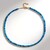 Collana in argento con Apatite Blu Neon