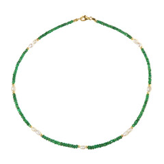 Collier en argent et Perle blanche de culture d'eau douce (Riya)