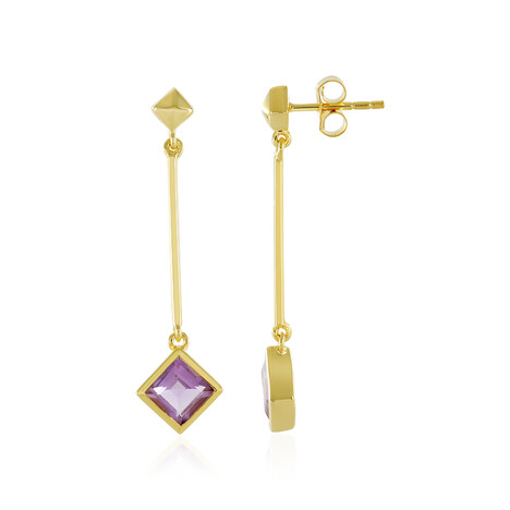 Lavendel-Amethyst-Silberohrringe