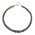 Mezezo Opal Silver Necklace (Riya)