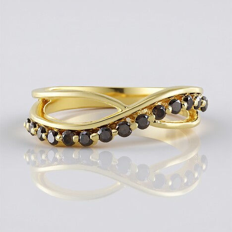 Anello in argento con Diamante Cioccolato I3