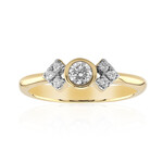 Anillo en oro con Diamante IF (D) (Annette)