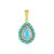 Colgante en plata con Turquesa bella durmiente (Faszination Türkis)