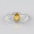 Anello in argento con Citrino