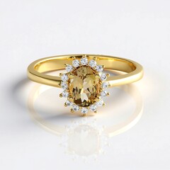 Anello in argento con Tanzanite Gialla (non riscaldata)