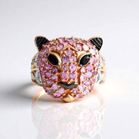 Bague en argent et Spinelle noir (Gems en Vogue)