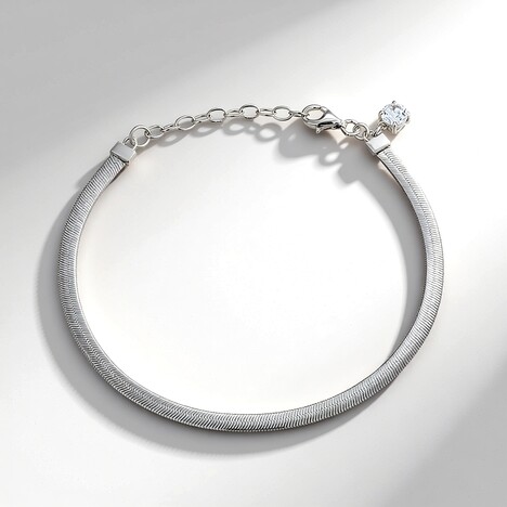 Bracciale in argento con Topazio Bianco