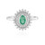 Colombian Emerald Silver Ring