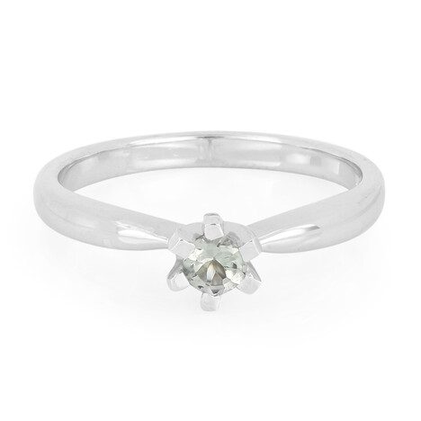 Grüner Tansanit-Silberring