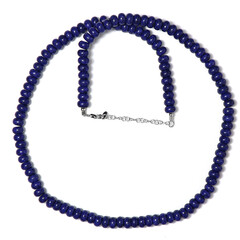Collar en plata con Cuarzo azul navy