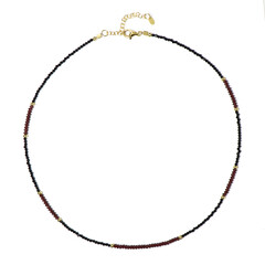 Collar en plata con Granate de Mozambique