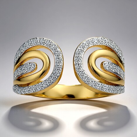 Anello in oro con Diamante SI1 (G) (Annette)