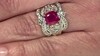 Zilveren ring met een Madagaskar Robijn
