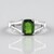 Anello in argento con Diopside Russo